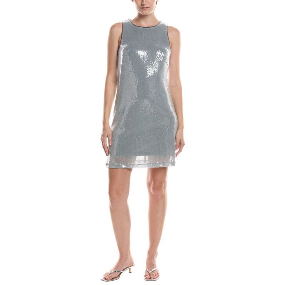 Picadilly Womens  Sequin Mini Dress, Grey